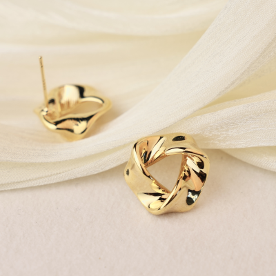 Bông tai ET03633 mạ bạc 925 màu vàng